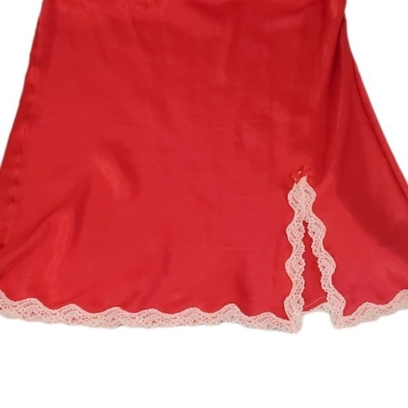 Victoria's Secret Pink Satin Embellished Chemise Slip‎ Gown Sz Med - Picture 7 of 9